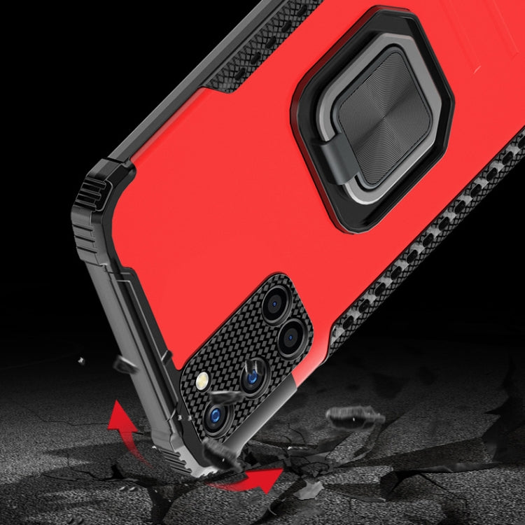 For Samsung Galaxy A52 4G / 5G Fierce Warrior Series Armor All-inclusive Shockproof Aluminum Alloy + TPU Protective Case with Ring Holder(Black) by buy2fix