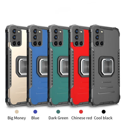 For Samsung Galaxy A52 4G / 5G Fierce Warrior Series Armor All-inclusive Shockproof Aluminum Alloy + TPU Protective Case with Ring Holder(Red) by buy2fix