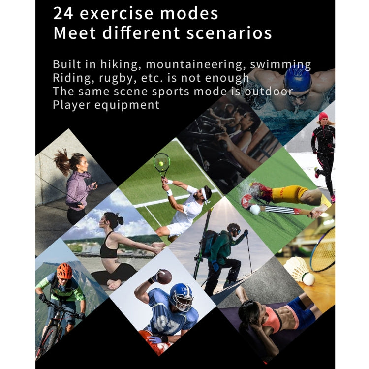 E15 1.28 inch IPS Color Screen IP68 Waterproof Smart Wristband, Support Menstrual Cycle Reminder / Heart Rate Monitoring / Sleep Monitoring(Grey) by buy2fix