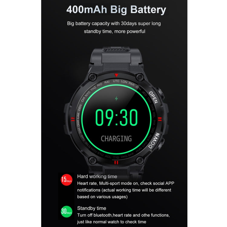 K22 1.28 inch IPS Screen Smart Watch, Support Menstrual Cycle Reminder / Bluetooth Call / Sleep Monitoring(Army Green) by buy2fix