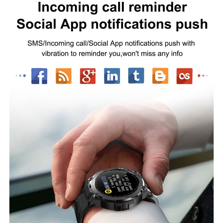 K22 1.28 inch IPS Screen Smart Watch, Support Menstrual Cycle Reminder / Bluetooth Call / Sleep Monitoring(Army Green) by buy2fix