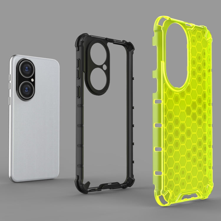 For Huawei P50 Pro Shockproof Honeycomb PC + TPU Protective Case(White) - Huawei Cases by buy2fix | Online Shopping UK | buy2fix