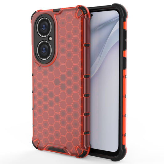 For Huawei P50 Pro Shockproof Honeycomb PC + TPU Protective Case(Red) - Huawei Cases by buy2fix | Online Shopping UK | buy2fix