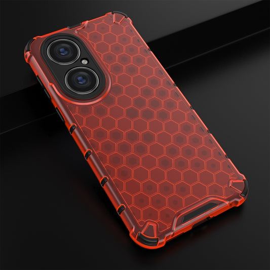 For Huawei P50 Pro Shockproof Honeycomb PC + TPU Protective Case(Red) - Huawei Cases by buy2fix | Online Shopping UK | buy2fix