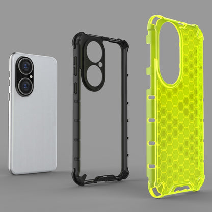For Huawei P50 Pro Shockproof Honeycomb PC + TPU Protective Case(Blue) - Huawei Cases by buy2fix | Online Shopping UK | buy2fix