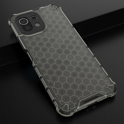 For Xiaomi Mi 11 Lite Shockproof Honeycomb PC + TPU Protective Case(Black) - Xiaomi Cases by buy2fix | Online Shopping UK | buy2fix