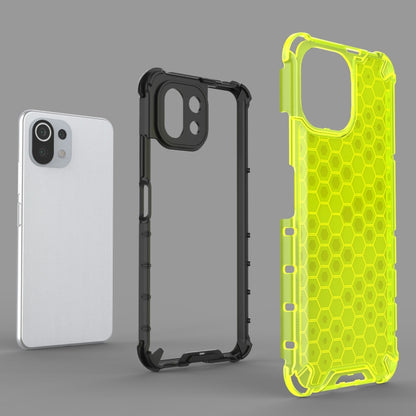For Xiaomi Mi 11 Lite Shockproof Honeycomb PC + TPU Protective Case(Black) - Xiaomi Cases by buy2fix | Online Shopping UK | buy2fix