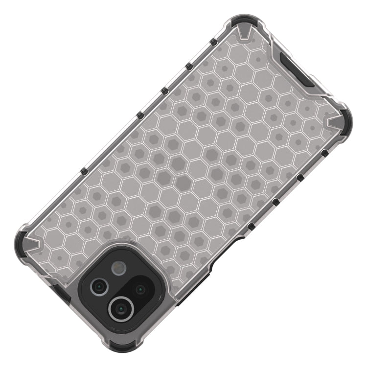 For Xiaomi Mi 11 Lite Shockproof Honeycomb PC + TPU Protective Case(White) - Xiaomi Cases by buy2fix | Online Shopping UK | buy2fix
