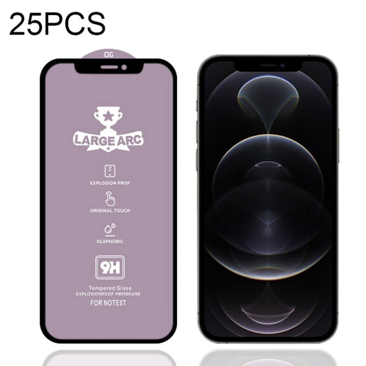 For iPhone 12 / 12 Pro 25pcs 9H HD Large Arc High Alumina Full Screen Tempered Glass Film - iPhone 12 / 12 Pro Tempered Glass by buy2fix | Online Shopping UK | buy2fix