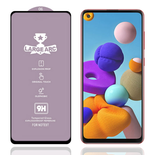 For Samsung Galaxy A21s 9H HD Large Arc High Alumina Full Screen Tempered Glass Film - Galaxy Tempered Glass by buy2fix | Online Shopping UK | buy2fix