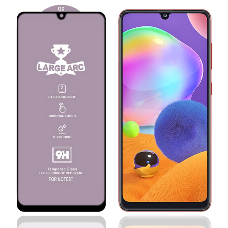 For Samsung Galaxy A31 9H HD Large Arc High Alumina Full Screen Tempered Glass Film - Galaxy Tempered Glass by buy2fix | Online Shopping UK | buy2fix