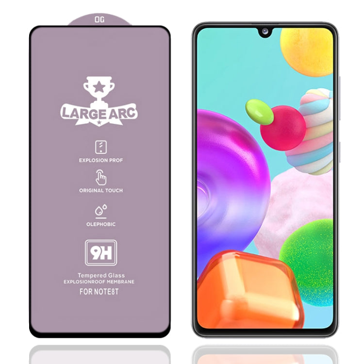 For Samsung Galaxy A41 9H HD Large Arc High Alumina Full Screen Tempered Glass Film - Galaxy Tempered Glass by buy2fix | Online Shopping UK | buy2fix