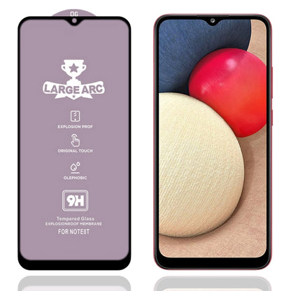 For Samsung Galaxy A02s 9H HD Large Arc High Alumina Full Screen Tempered Glass Film - Galaxy Tempered Glass by buy2fix | Online Shopping UK | buy2fix