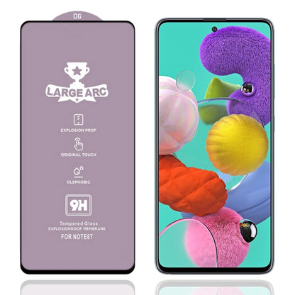 For Samsung Galaxy A51 9H HD Large Arc High Alumina Full Screen Tempered Glass Film - Galaxy Tempered Glass by buy2fix | Online Shopping UK | buy2fix