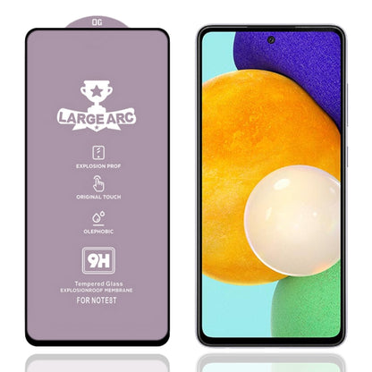 For Samsung Galaxy A52 5G 9H HD Large Arc High Alumina Full Screen Tempered Glass Film - Galaxy Tempered Glass by buy2fix | Online Shopping UK | buy2fix