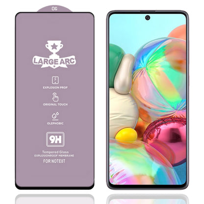 For Samsung Galaxy A71 9H HD Large Arc High Alumina Full Screen Tempered Glass Film - Galaxy Tempered Glass by buy2fix | Online Shopping UK | buy2fix