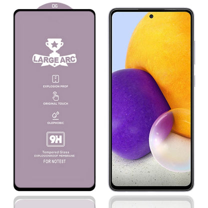 For Samsung Galaxy A72 5G 9H HD Large Arc High Alumina Full Screen Tempered Glass Film - Galaxy Tempered Glass by buy2fix | Online Shopping UK | buy2fix