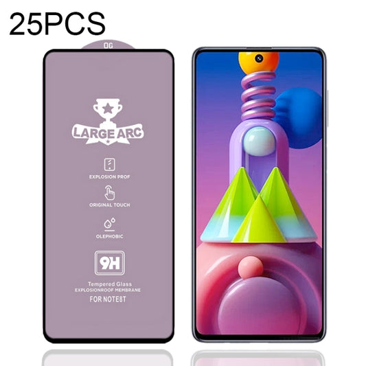For Samsung Galaxy M51 25 PCS 9H HD Large Arc High Alumina Full Screen Tempered Glass Film - Galaxy Tempered Glass by buy2fix | Online Shopping UK | buy2fix