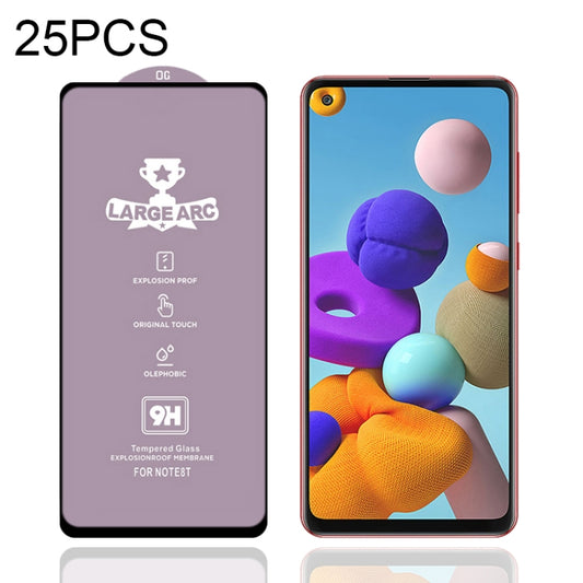 For Samsung Galaxy A21s 25pcs 9H HD Large Arc High Alumina Full Screen Tempered Glass Film - Galaxy Tempered Glass by buy2fix | Online Shopping UK | buy2fix
