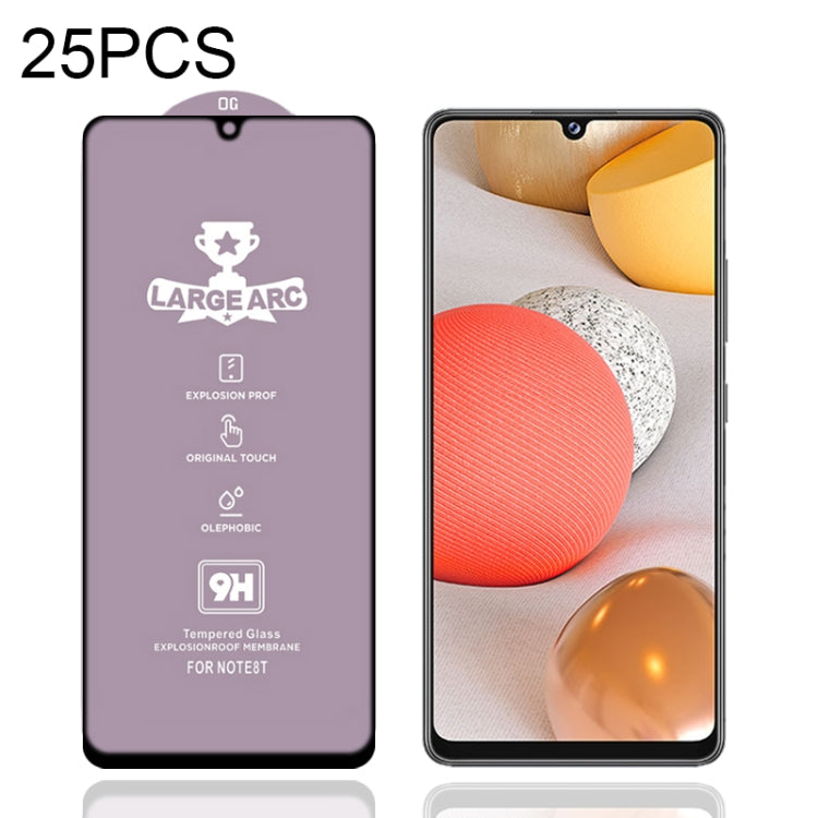 For Samsung Galaxy A42 25 PCS 9H HD Large Arc High Alumina Full Screen Tempered Glass Film - Galaxy Tempered Glass by buy2fix | Online Shopping UK | buy2fix