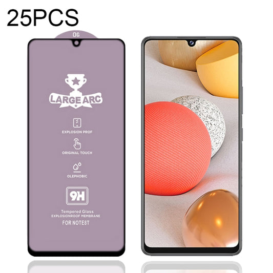 For Samsung Galaxy A42 25 PCS 9H HD Large Arc High Alumina Full Screen Tempered Glass Film - Galaxy Tempered Glass by buy2fix | Online Shopping UK | buy2fix