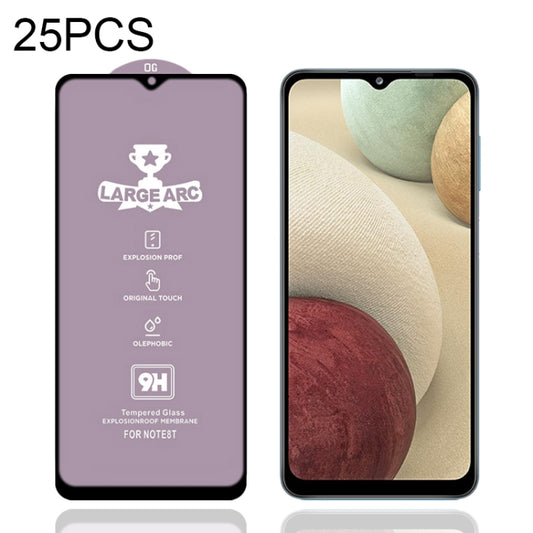 For Samsung Galaxy A12 5G / A12 / A12 Nacho / M12 / A13 5G 25 PCS 9H HD Large Arc High Alumina Full Screen Tempered Glass Film - Galaxy Tempered Glass by buy2fix | Online Shopping UK | buy2fix