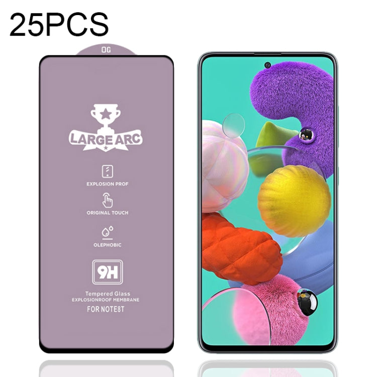 For Samsung Galaxy A51 25 PCS 9H HD Large Arc High Alumina Full Screen Tempered Glass Film - Galaxy Tempered Glass by buy2fix | Online Shopping UK | buy2fix