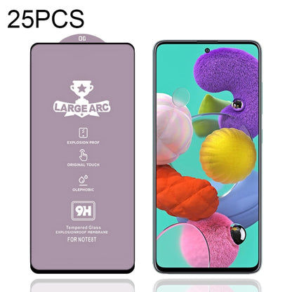 For Samsung Galaxy A51 25 PCS 9H HD Large Arc High Alumina Full Screen Tempered Glass Film - Galaxy Tempered Glass by buy2fix | Online Shopping UK | buy2fix