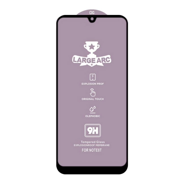 For Honor 8A 2020 9H HD Large Arc High Alumina Full Screen Tempered Glass Film - Honor Tempered Glass by buy2fix | Online Shopping UK | buy2fix