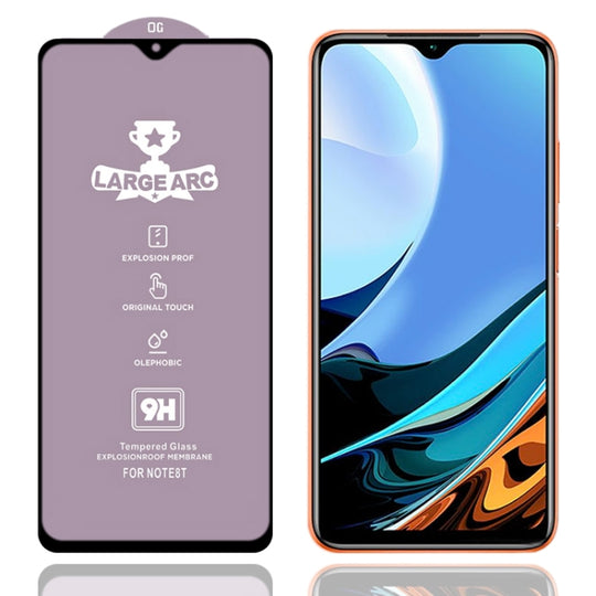 For Xiaomi Redmi 9T 9H HD Large Arc High Alumina Full Screen Tempered Glass Film