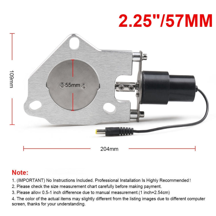 Universal Car Stainless Steel Racing Electric Exhaust Cutout Valves Control Motor, Size:2 inch - Exhaust Pipes by buy2fix | Online Shopping UK | buy2fix