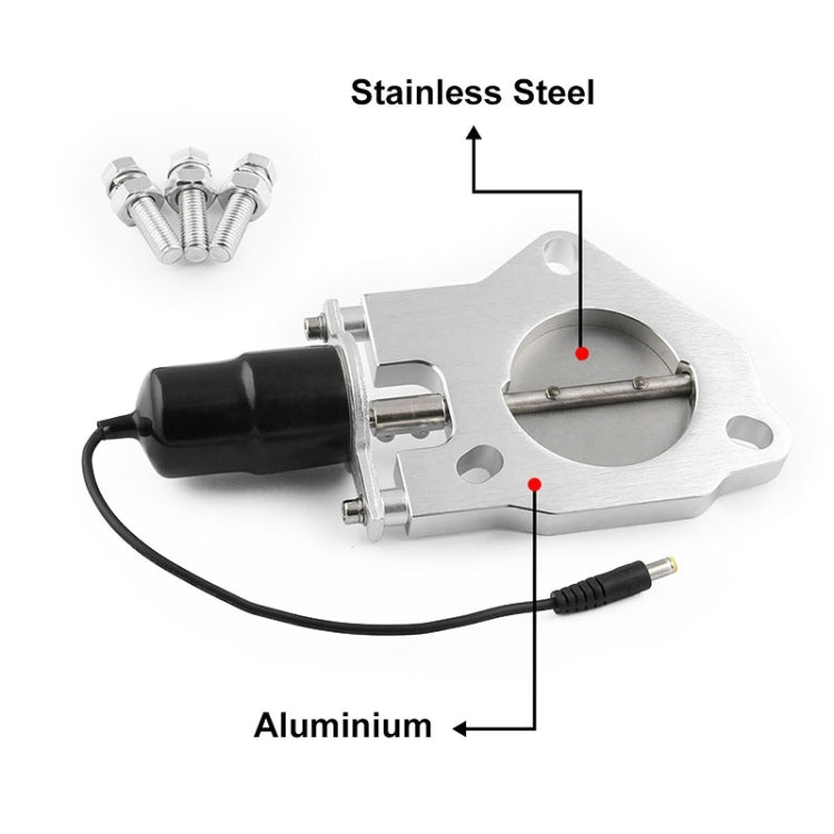 Universal Car Stainless Steel Racing Electric Exhaust Cutout Valves Control Motor, Size:3 inch - Exhaust Pipes by buy2fix | Online Shopping UK | buy2fix