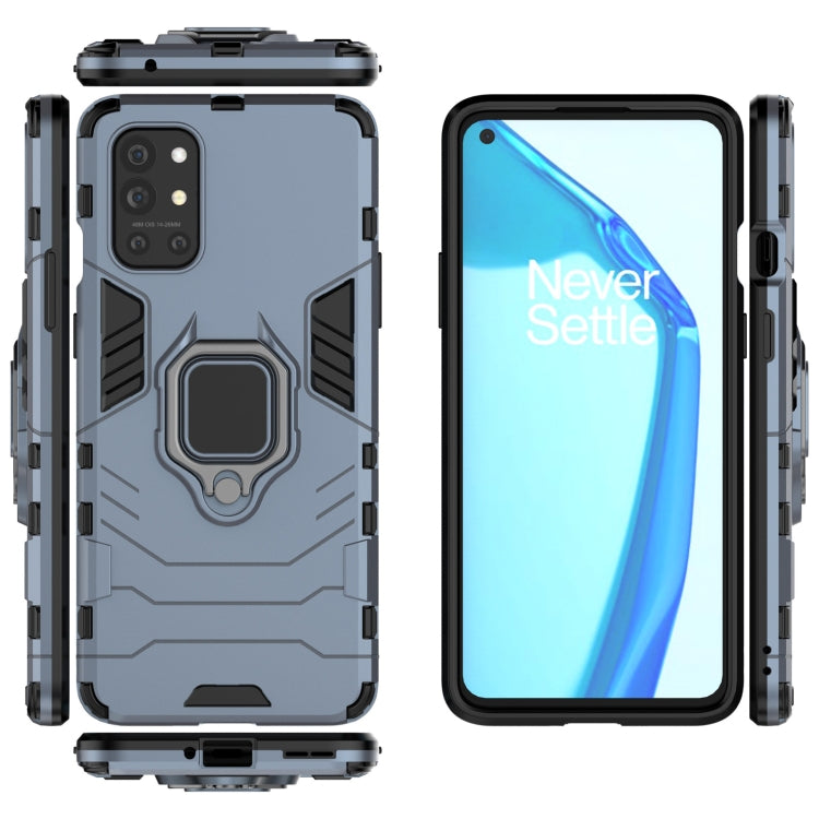 For OnePlus 9R Shockproof PC + TPU Protective Case with Magnetic Ring Holder(Navy Blue) - OnePlus Cases by buy2fix | Online Shopping UK | buy2fix