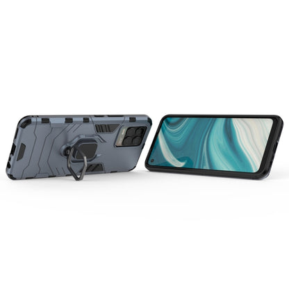 For OPPO Realme 8 Shockproof PC + TPU Protective Case with Magnetic Ring Holder(Navy Blue) - Realme Cases by buy2fix | Online Shopping UK | buy2fix