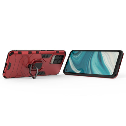 For OPPO Realme 8 Shockproof PC + TPU Protective Case with Magnetic Ring Holder(Red) - Realme Cases by buy2fix | Online Shopping UK | buy2fix