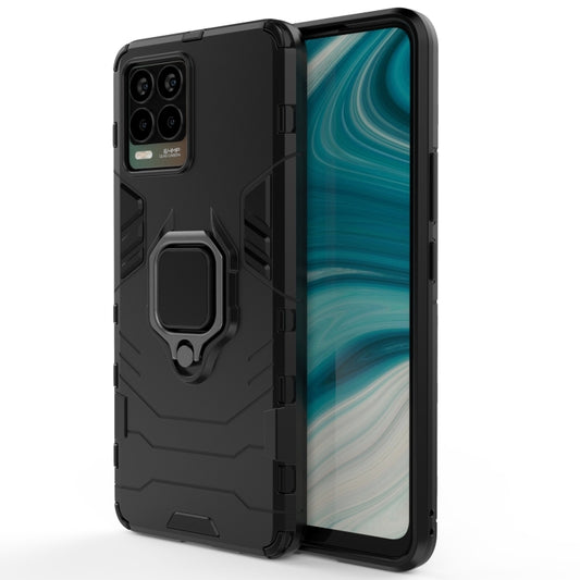 For OPPO Realme 8 Shockproof PC + TPU Protective Case with Magnetic Ring Holder(Black) - Realme Cases by buy2fix | Online Shopping UK | buy2fix