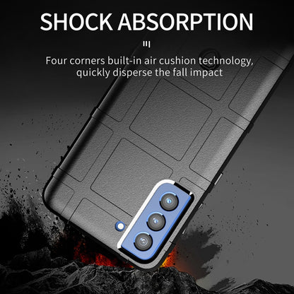 For Samsung Galaxy S21 FE Shockproof Shield Full Coverage Silicone Case(Black) by buy2fix