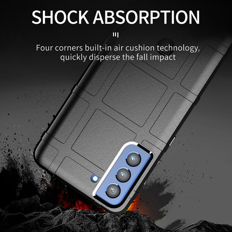 For Samsung Galaxy S21 FE Shockproof Shield Full Coverage Silicone Case(Grey) by buy2fix