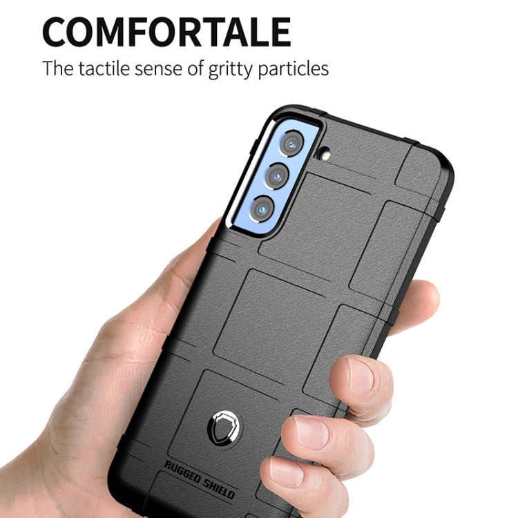 For Samsung Galaxy S21 FE Shockproof Shield Full Coverage Silicone Case(Green) by buy2fix