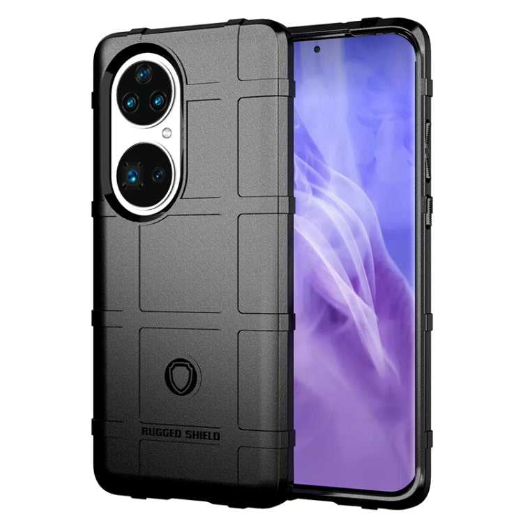 For Huawei P50 Pro Shockproof Shield Full Coverage Silicone Case(Black) - Huawei Cases by buy2fix | Online Shopping UK | buy2fix