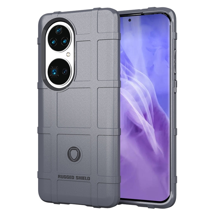 For Huawei P50 Pro Shockproof Shield Full Coverage Silicone Case(Grey) - Huawei Cases by buy2fix | Online Shopping UK | buy2fix