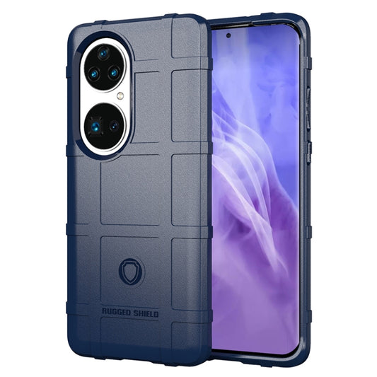 For Huawei P50 Pro Shockproof Shield Full Coverage Silicone Case(Blue) - Huawei Cases by buy2fix | Online Shopping UK | buy2fix