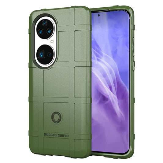 For Huawei P50 Pro Shockproof Shield Full Coverage Silicone Case(Green) - Huawei Cases by buy2fix | Online Shopping UK | buy2fix