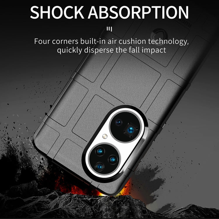 For Huawei P50 Pro Shockproof Shield Full Coverage Silicone Case(Blue) - Huawei Cases by buy2fix | Online Shopping UK | buy2fix