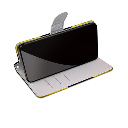 For OPPO Realme C15 / C12 / C25 / 7i (Global) / Narzo 20 / 30A Coloured Drawing Cross Texture Horizontal Flip PU Leather Case with Holder & Card Slots & Wallet & Lanyard(Yellow Black Logo) - Realme Cases by buy2fix | Online Shopping UK | buy2fix
