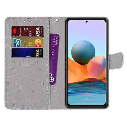 For Xiaomi Redmi Note 10 Pro Max / Note 10 Pro Coloured Drawing Cross Texture Horizontal Flip PU Leather Case with Holder & Card Slots & Wallet & Lanyard(Pink Stone Texture) - Xiaomi Cases by buy2fix | Online Shopping UK | buy2fix