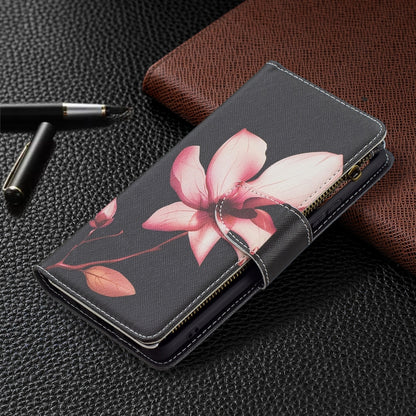 For Xiaomi Redmi Note 10 Pro Colored Drawing Pattern Zipper Horizontal Flip Leather Case with Holder & Card Slots & Wallet(Lotus) - Xiaomi Cases by buy2fix | Online Shopping UK | buy2fix