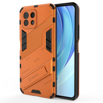 For Xiaomi Mi 11 Lite Punk Armor 2 in 1 PC + TPU Shockproof Case with Invisible Holder(Orange) - Xiaomi Cases by buy2fix | Online Shopping UK | buy2fix