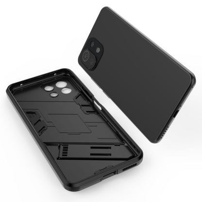 For Xiaomi Mi 11 Lite Punk Armor 2 in 1 PC + TPU Shockproof Case with Invisible Holder(Blue) - Xiaomi Cases by buy2fix | Online Shopping UK | buy2fix