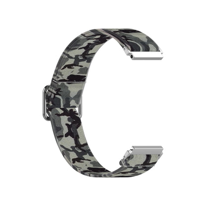 20mm For Samsung Galaxy Watch Active2 / Active Adjustable Elastic Printing Watch Band(Camouflage Gray) - Watch Bands by buy2fix | Online Shopping UK | buy2fix
